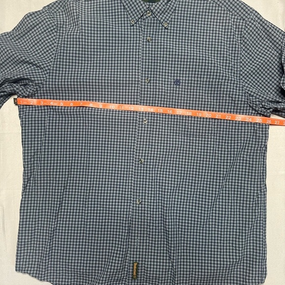 Timberland Blue Checkered Button Down Shirt - Picture 7 of 12